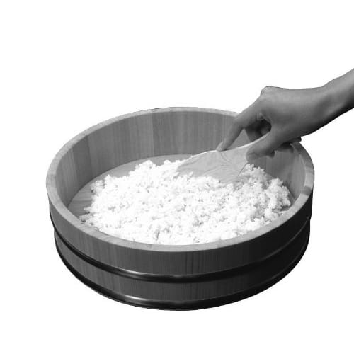 Yamako Natural Wood Sushi Rice Bowl, 36cm