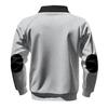 Men S Loose Stand Collar Zip Up Color Block Fleece Lined Casual Sweatshirt