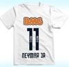 Расслабляющая футболка Весна-Лето 2026 для BMG Neymar Jr 11 Официальная футболка Премиум Экипировка для Футбольных Фанатов Чисто хлопковая футболка