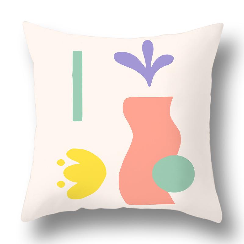 Фиолетовая наволочка с живыми цветами, для дома, дивана, прикроватная, для офиса, девчачье-розовая наволочка