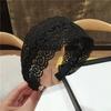 Anti-Slip Wide Lace Headband with Teeth - Korean Style