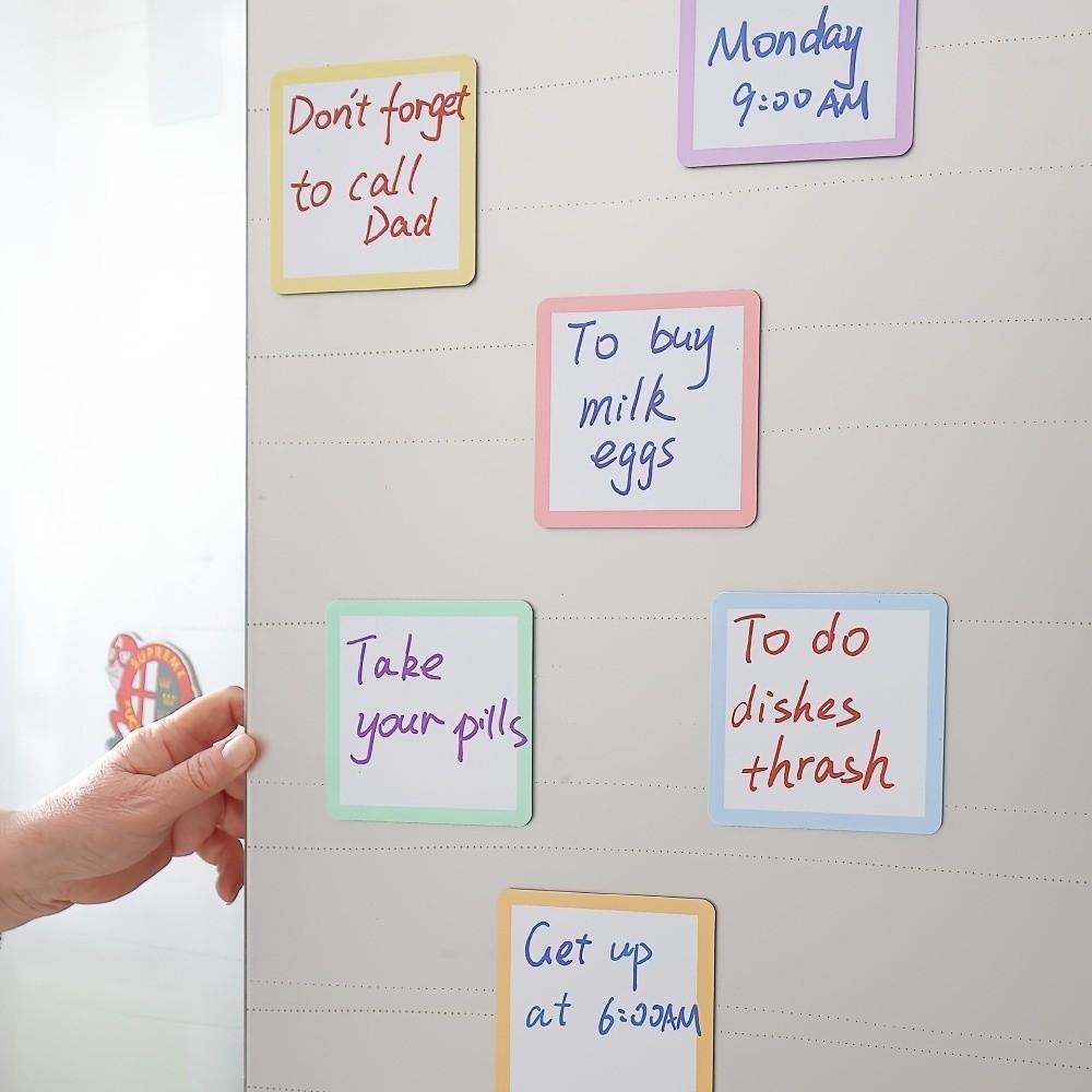 Colorful Memo Boards Multifunctional Magnet Name Tags Whiteboard Label Stickers Refrigerator