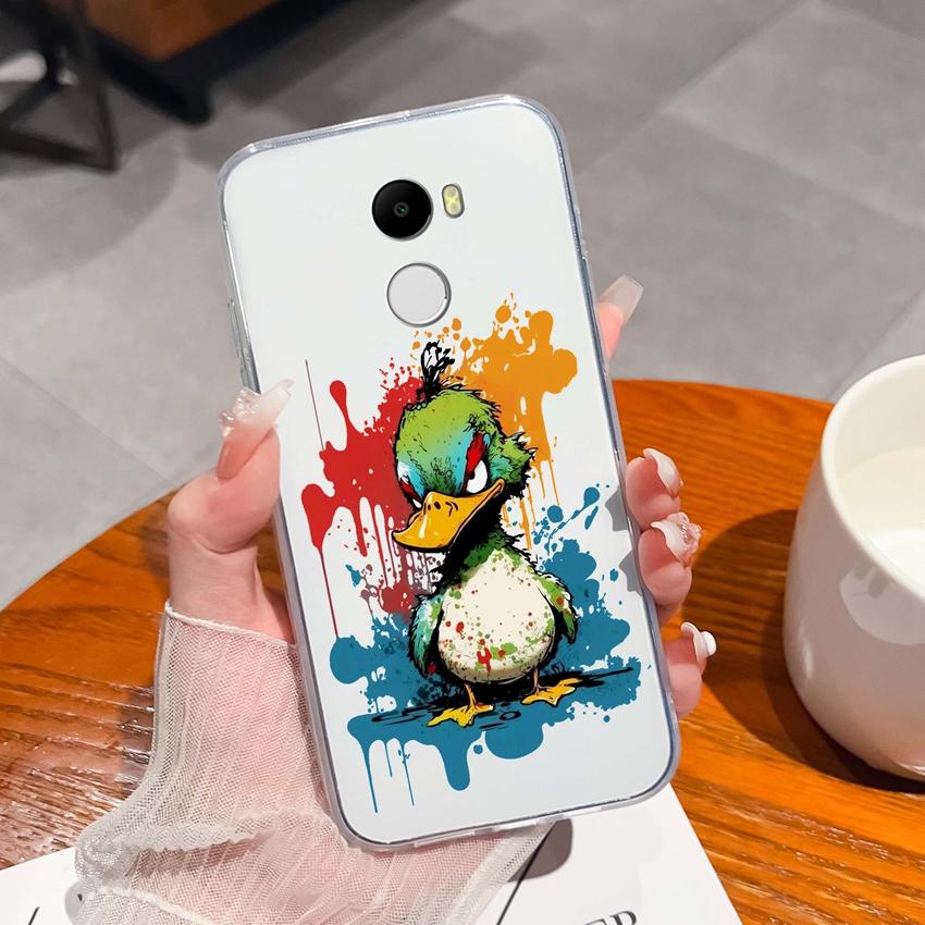 Чехол для Redmi 4 3 6 Pro 4A 4X 5A 5 Plus K90 Милый узор акулы и кошки Телефонные сумки Мягкий ультратонкий ТПУ силикон Противоскользящая оболочка для Redmi Прозрачная задняя крышка