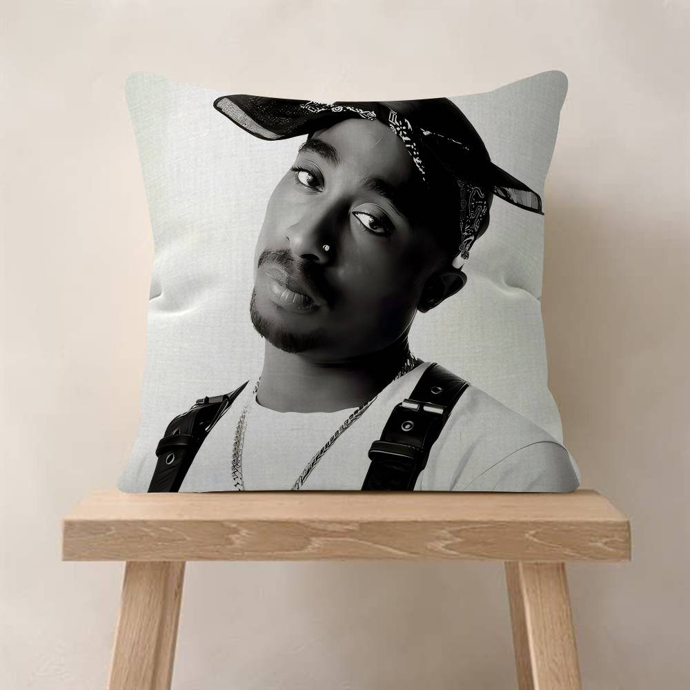 PC Tupac SShakur Pillow Cover Sofa Cushion Cover Home Room Decoration Children Gift