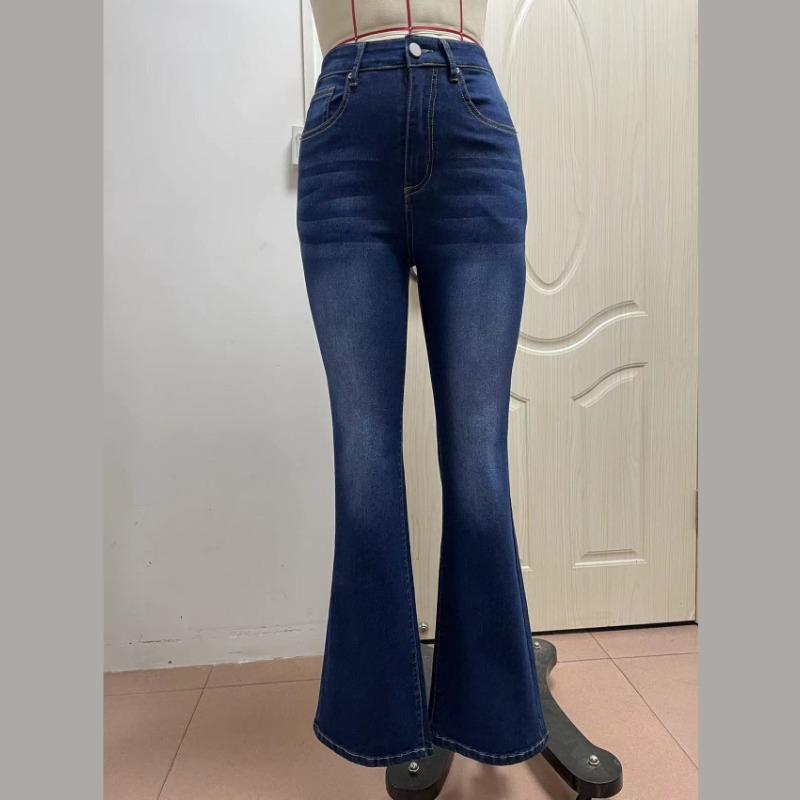 GMXIA Женские узкие джинсовые брюки с вышитыми карманами и низкой талией