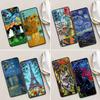 Oil Painting Phone Case For Samsung Galaxy A32 A33 A31 A23 A22 A21S A13 A12 A11 A03 A02 5G Cases Cover Cat Van Gogh Starry Night