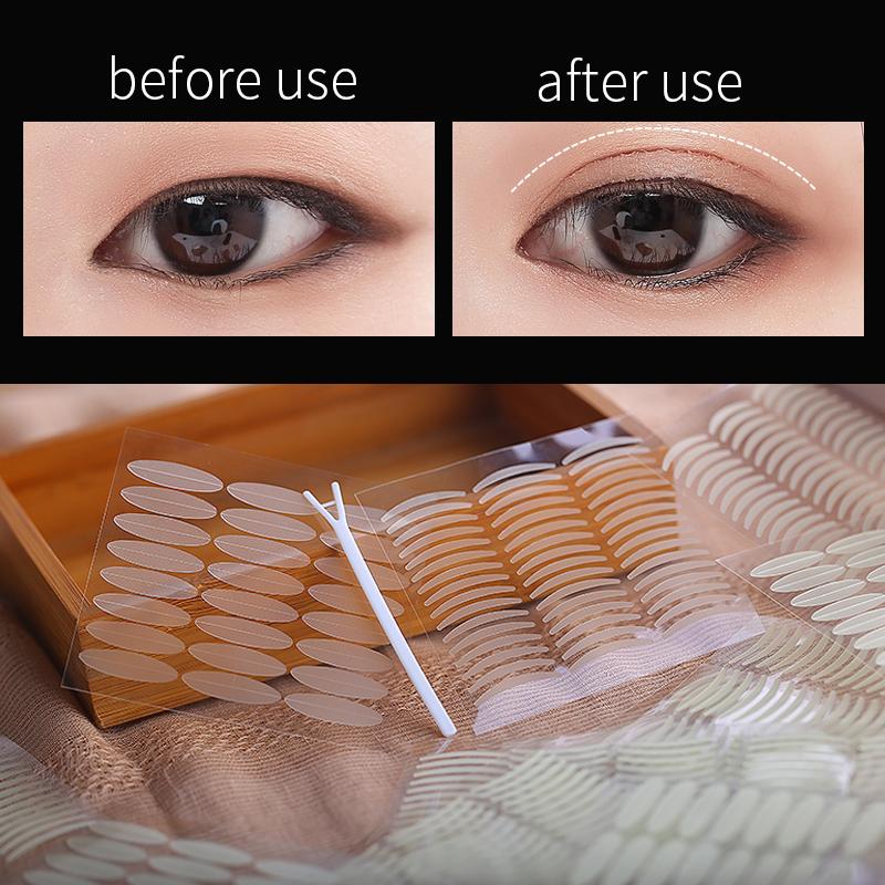 600pcs Invisible Eyelid Sticker Waterproof Double Eyeliner Tape Adhesive Stickers Eye Tape Make Up Tools