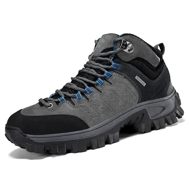 Single Shoe Hiking Shoes Mid Top Waterproof Men's Ultra Light Boots Desert Breathable Anti Slip Durable