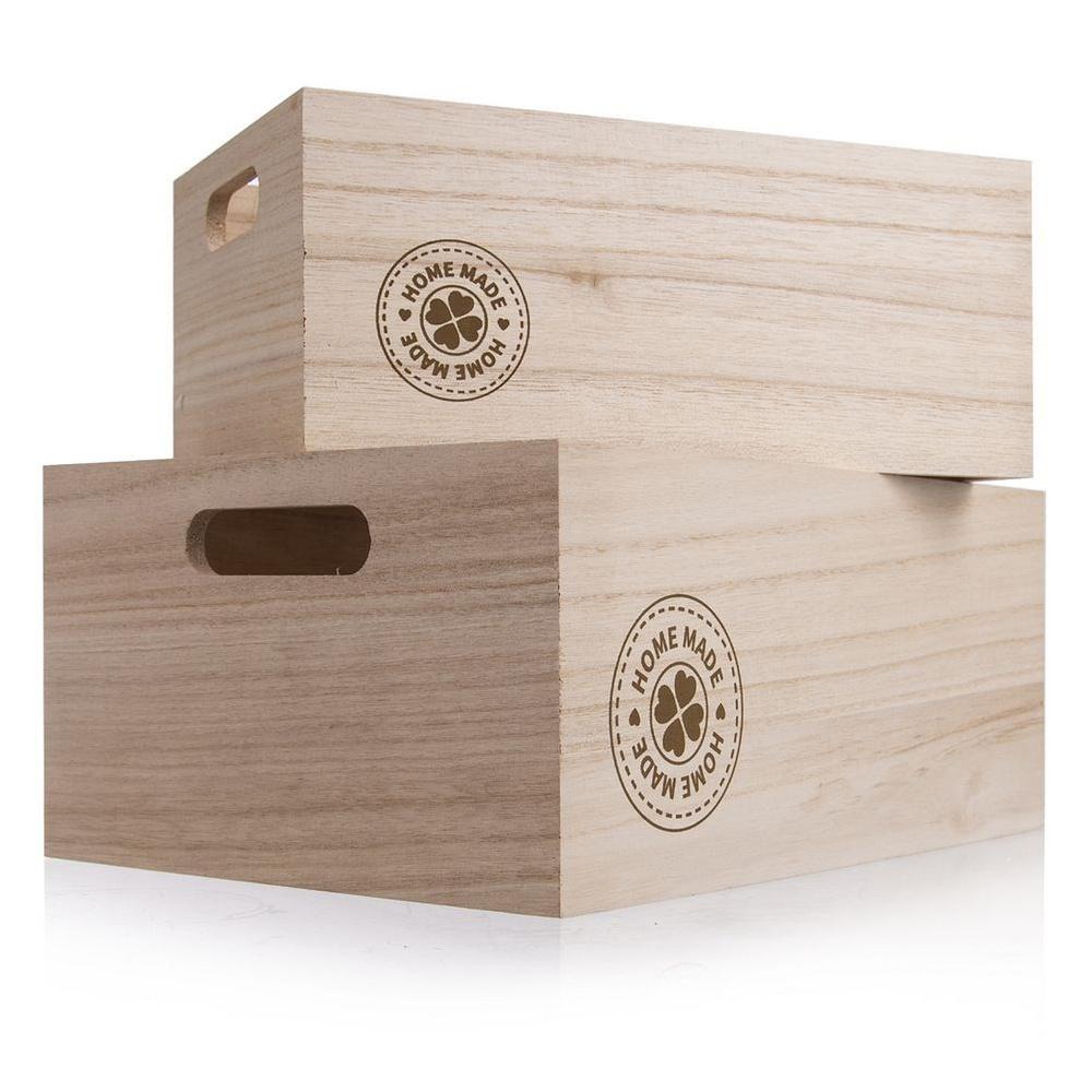 HOME MADE wooden storage box 26x16x11 cm