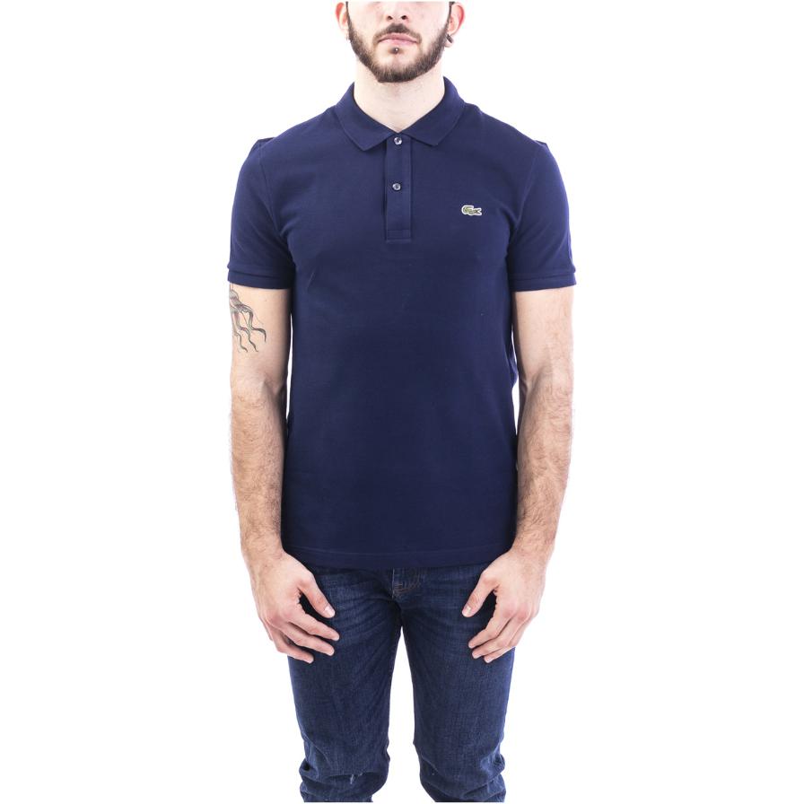 LACOSTE SS23 POIO Shirt Men's Marine Blue PH4012-51-166