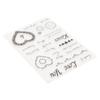 Clear Stamps with Die Mold  Combination Recyclable Clear Imprint Card Making Stamps for Scrapbook