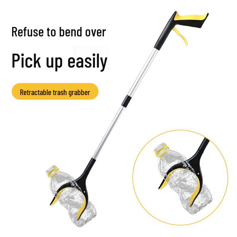 Retractable Folding Household Reacher Outdoor Hygiene Tongs - Thickened Sanitation Multifunctional Trash Picker.
