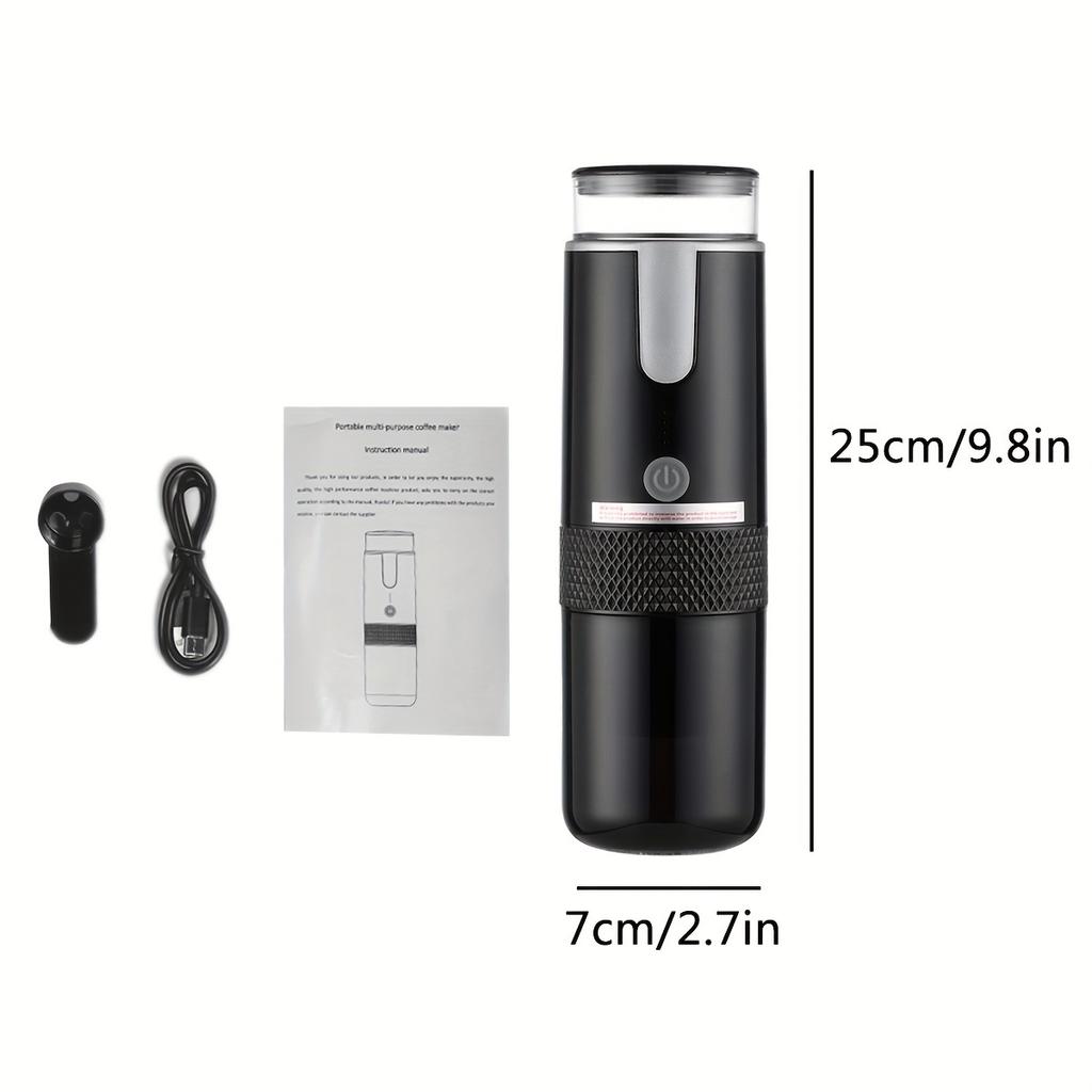 Портативная кофемашина с зарядной станцией, небольшая беспроводная автоматическая кофемолка, для путешествий на открытом воздухе, экстракционная кофемашина для помола эспрессо