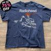 2026 Radiohead Концертный тур альбома Kid A: Редкие темно-синие футболки, повседневные мужские и женские рубашки с коротким рукавом и принтом