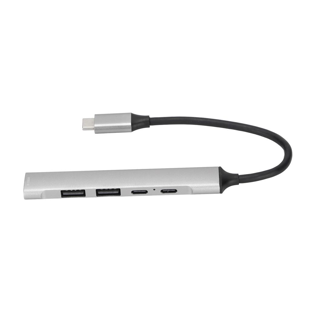 5 в 1 концентратор типа C, многопортовый, скорость передачи данных 5 Гбит/с, зарядка PD 60 Вт, алюминиевый сплав, разветвитель типа C