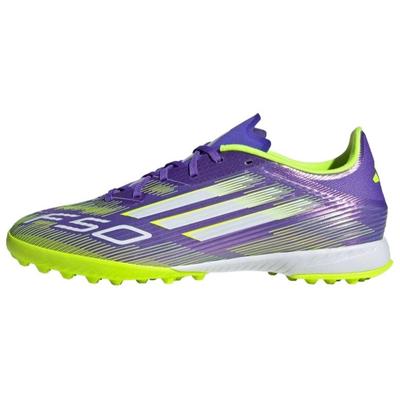 Adizero F50 League TF Radiant Blaze Pack Унисекс Кроссовки Фиолетовый Фиолетово-Белый JH7724