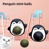 Игрушки для домашних кошек с кошачьей мятой, вращающиеся шарики, для чистки и шлифовки зубов, саморазвлечение, игрушки для кусания и для интерактивных игр