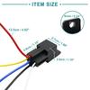 ACROPIX Car Motor Fuse Relay Switch with Harness Power Universal JD-2912 5 Pin DC 48V 40A Black 1 Pcs