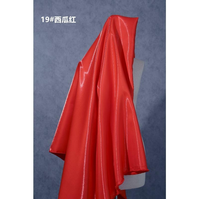 Multi-Color Reflective Fabric Liquid Satin Glossy for Clothes Dresses Diy Hanfu Sewing Designer Smooth Silky Cloth Drape Summer