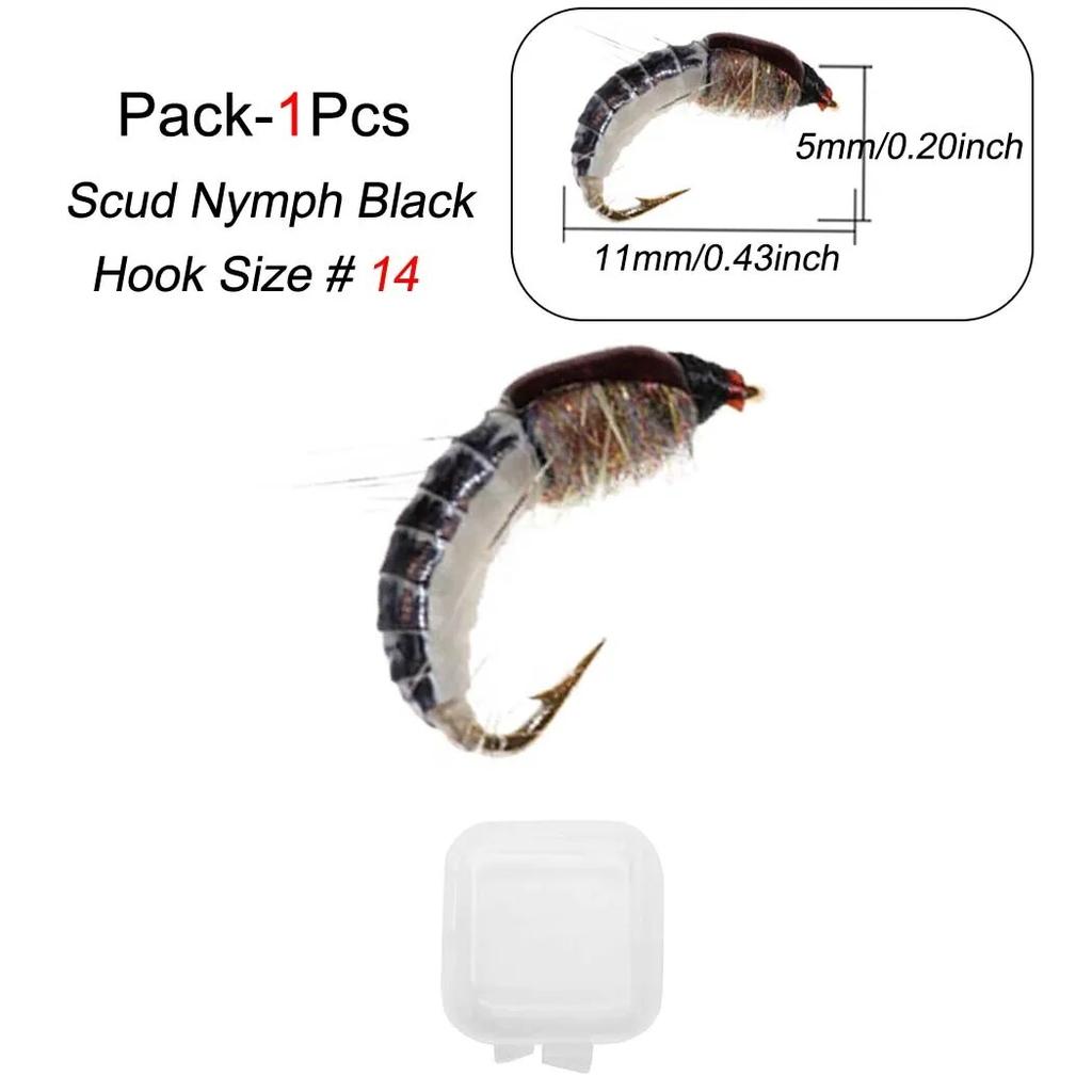 1/3 шт., приманка для ловли насекомых, реалистичная приманка-нимфа Scud Fly для ловли форели, искусственная приманка для насекомых, приманка для рыбалки Scud Worm