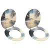 VidaXL Toilet Seats with Lid 2 Pcs MDF Beach Design