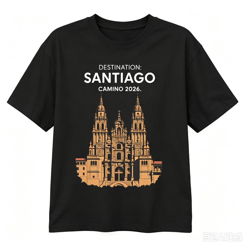 Camino De Santiago Tshirt Summer Popular T Shirts Wounisex Unisexs Oneck Top Tees Short Sleeves Streetwear Tshirt Tops