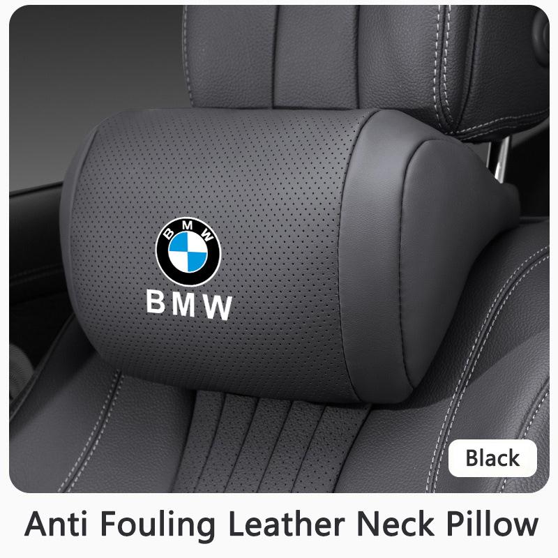 SQLI6 Car Seat Headrest Memory Cotton Neck Pillow Stickers Accessories For BMW X5 X6 F30 F34 F10 F20 G20 G30 F15 F16 1 3 5 7 Series