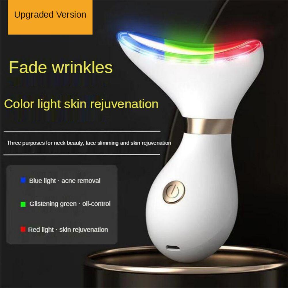 EMS LED Photon Уход за кожей Красота Инструмент для шеи Микротоковая подтяжка шеи Подтяжка лица Уменьшение двойного подбородка Для похудения лица Звуковой вибрационный массажер