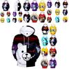 Худи Danganronpa Monokuma Невероятно мягкий унисекс пуловер для поклонников аниме