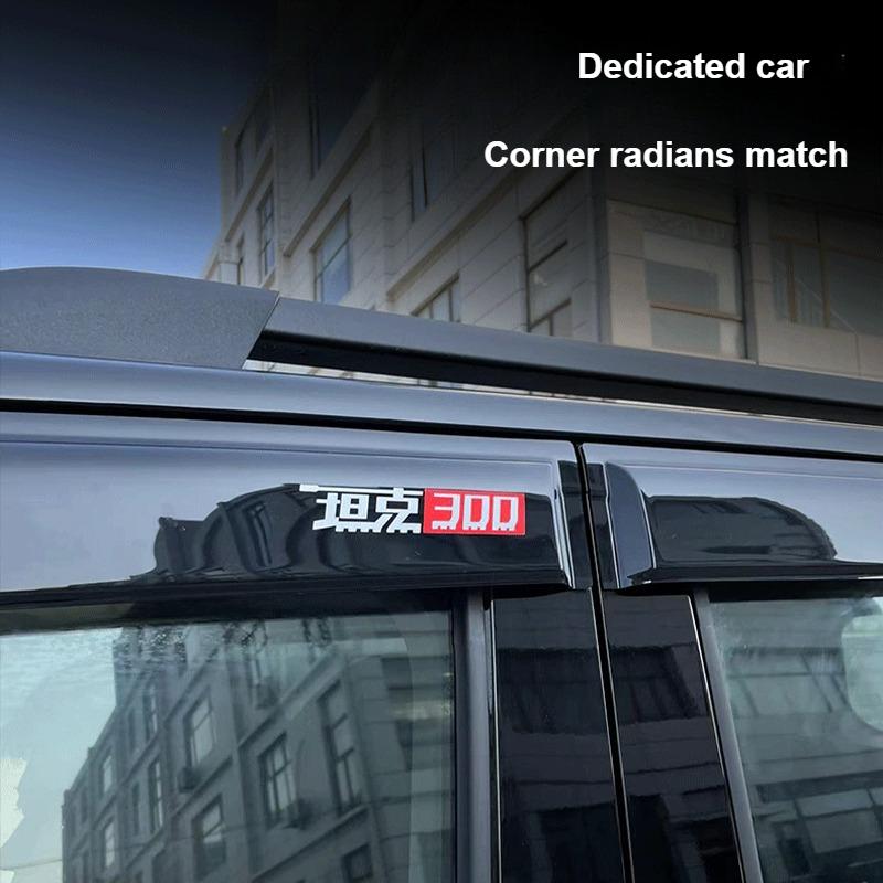 For Great Wall Tank 300 Car Dedicated WindowRain Shield Rain Eyebrow Modified Wider Window Rain Shield Rain Canopy Accessories