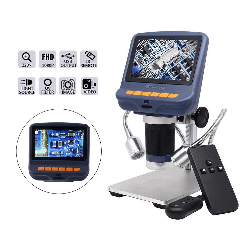 Микроскоп Цифровой микроскоп для ремонта телефона Паяльный инструмент С пультом дистанционного управления