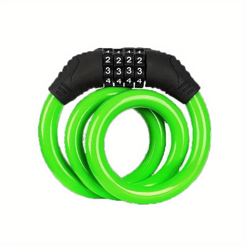 1pcs Bicycle Lock, Anti-theft Password Lock, Mountain Bike, Portable Bike Lock, Battery Bike, Electric Bike, Chain Lock, Bicycle Lock
