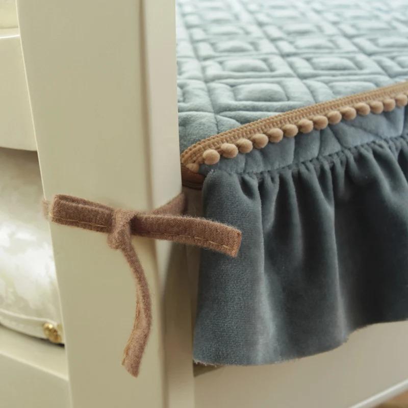 Кружевная подушка для обеденного стула 43*45 см, подушки для сидения, офисный коврик, табурет, подушка для сиденья, теплая плюс толстая подушка