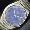 Б/У оригинальные винтажные часы SEIKO 5 AUTOMATIC JAPAN MENS C СИНИМ ЦИФЕРБЛАТОМ a433328-2 R115-a433328