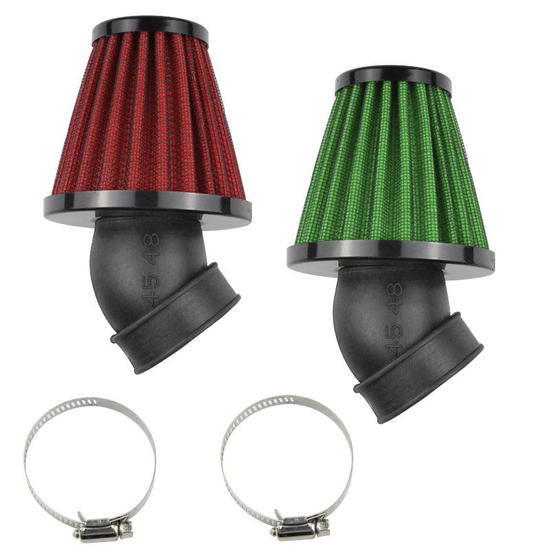 High Flow Motorcycle Air Filter - RAD Mushroom Head Element 28-48mm Clip-On 45° Bend Intake Filter Air Filters 7