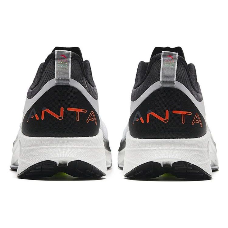 Anta Кроссовки мужские Mach 3.0 Durable Low-Top Running Shoes Black White Gray 112335583-2