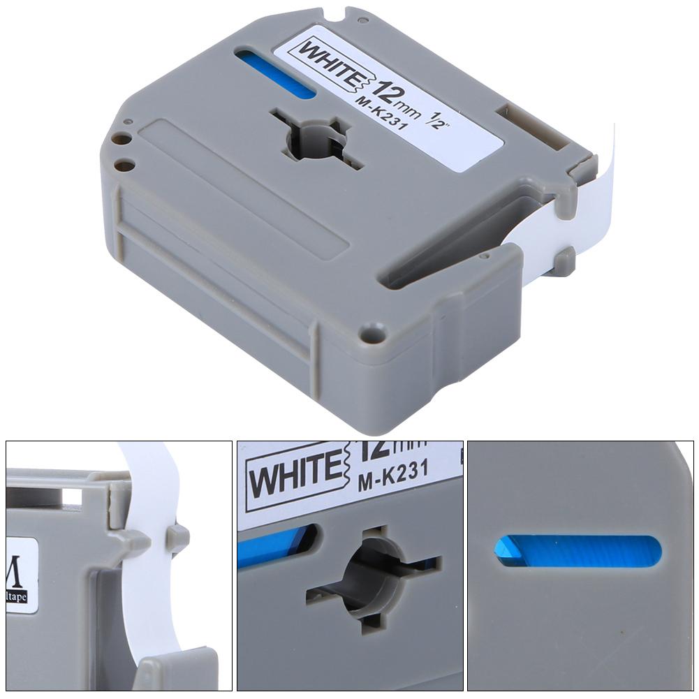 12 мм лента для этикеток PET аксессуары подходят для принтера этикеток PT‑65 PT‑70 PT‑80