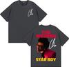 Стиль Starboy The Weeknd Графические футболки Женская Унисекс Одежда Хип-Хоп Харадзюку Футболка Летние Топы Оверсайз Футболка Уличная Одежда