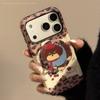 Магнитный держатель с леопардовым щенком для чехла телефона Apple 17 Promax для iPhone 16 Ретро Мультяшный 15 Жесткий 11