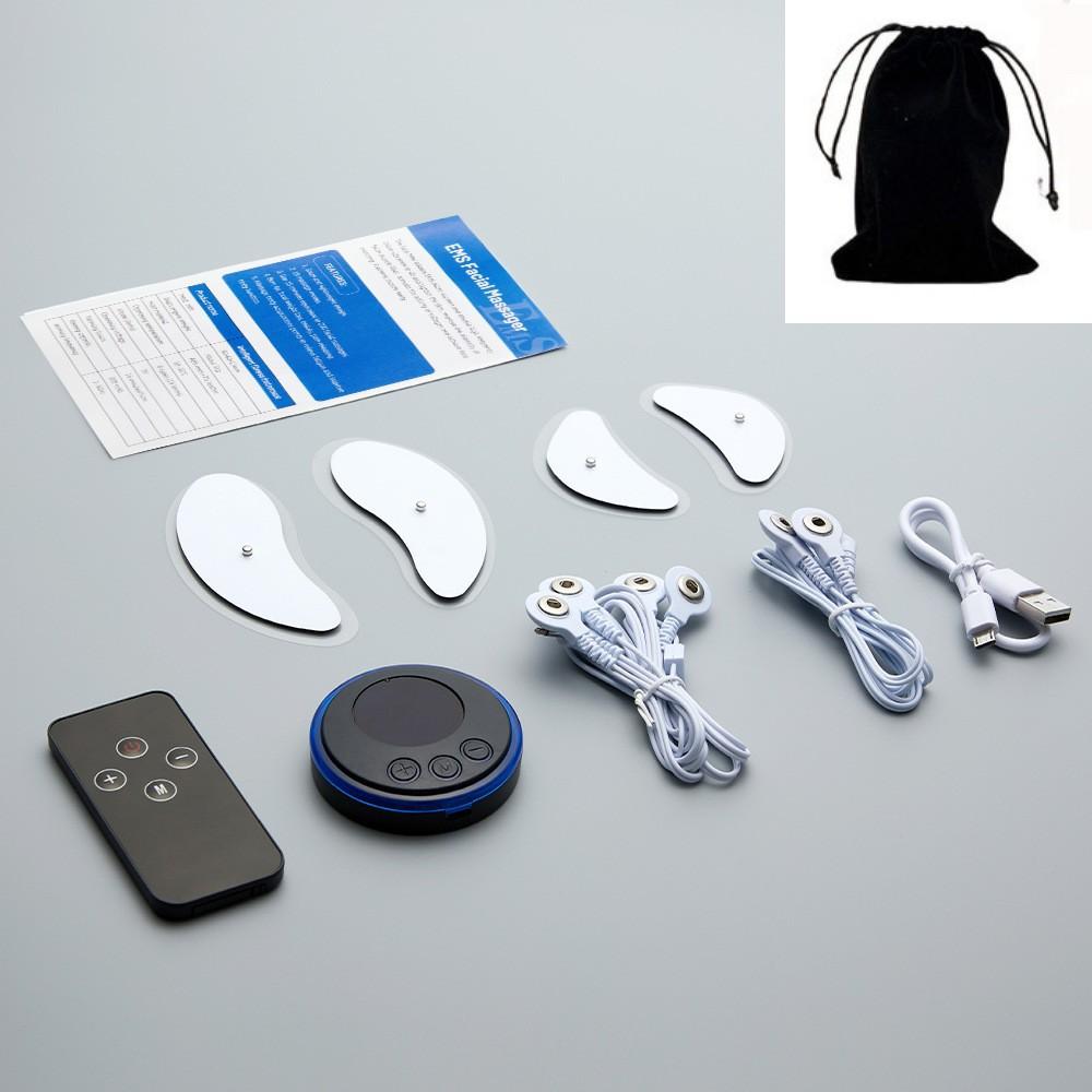 Трансграничное устройство для массажа лица EMS, низкочастотное микротоковое косметическое устройство, V-образный серповидный подтягивающий стимулятор мышц лица