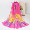 Women's Spring Chiffon Long Chiffon Scarf Versatile Summer Sunscreen Scarf Shawl