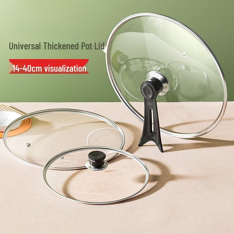 Universal Standable Tempered Glass Pot Lid