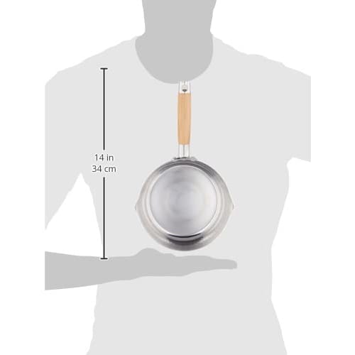 Wahei Freiz Easy-to-Use Aluminum Yukihira Pot, 18cm, for Simmering, Boiling, Miso Soup, and Boiling, Gas Stove Only, RB-2584