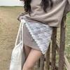 Trendy Lace Half Skirt Y2K Korean Spring Headscarf Lace Trim Apron  Skirt Accessories