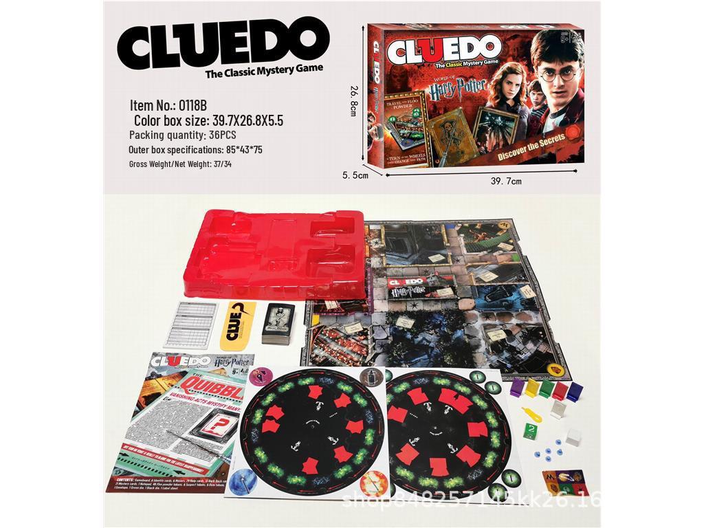 Cluedo Классическая настольная игра-детектив: Интерактивное решение кейсов для нескольких игроков