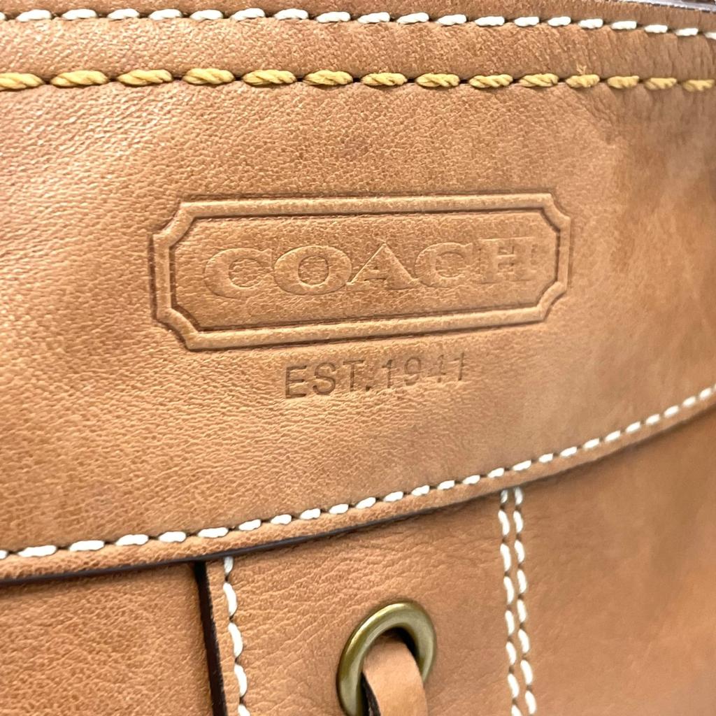Used COACHShoulder Bag Brown Leather Women