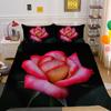 Flowers Printed Home Bedclothes Double Size Microfiber Bedspreads Gir Superior Design Comforter Cover Set