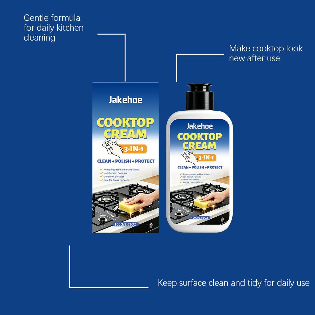 Jakehoe home stove care spray is easy to operate and is suitable for daily surface cleaning and maintenance of kitchen countertops 1SET
