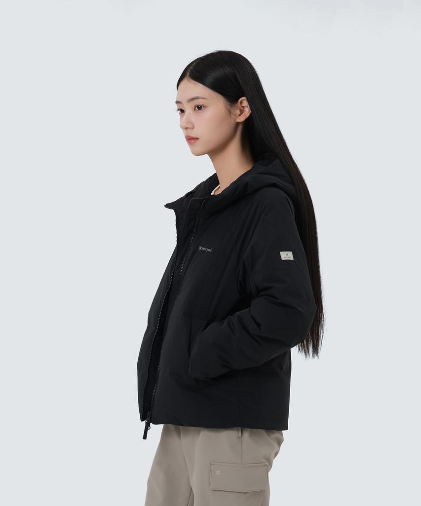 Snow Peak Land Hood LW Down Jacket Size S Wmn's GS-S25WWGDJ51, Women's Outerwear, Down-Padded, Black,