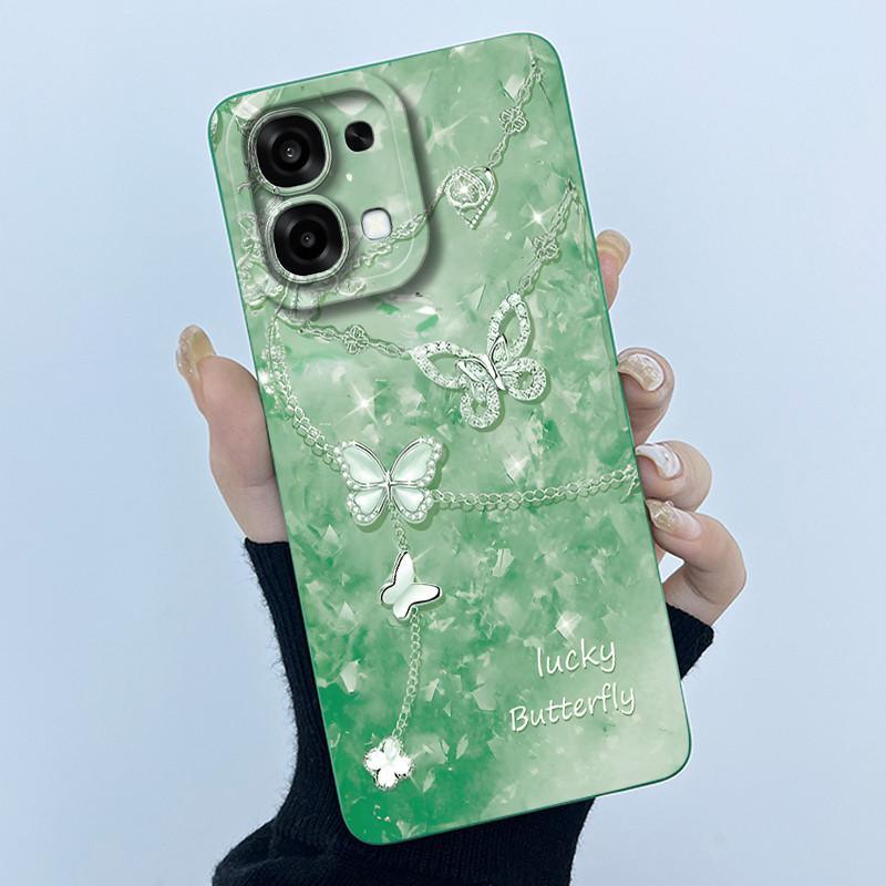 Чехол для Oppo A6 Pro 5G 4G Модный Минимализм Масляная Живопись Цветочный Силиконовый Мягкий Корпус Телефона Новый Дизайн Ударопрочная Задняя Крышка